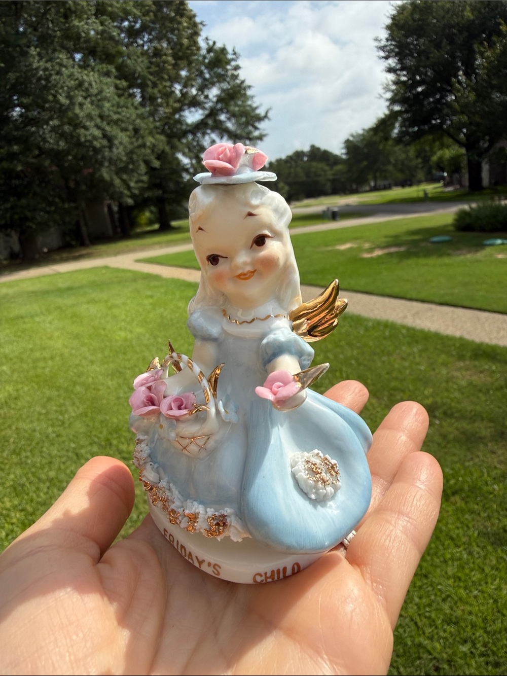 Vintage Lefton Friday’s Child Angel Figurine – Vintage Japan Porcelain 4” - Picture 17 of 17